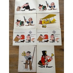 8 stk gamle postkort