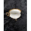 Porcelænskop med guldfødder