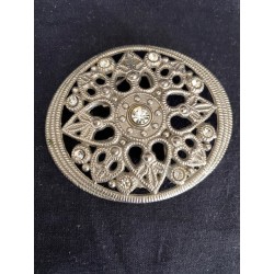 Bæltespænde m/hjerter og små Rihnstene