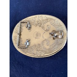 Bæltespænde Harley Davidson m. flag og Ørn