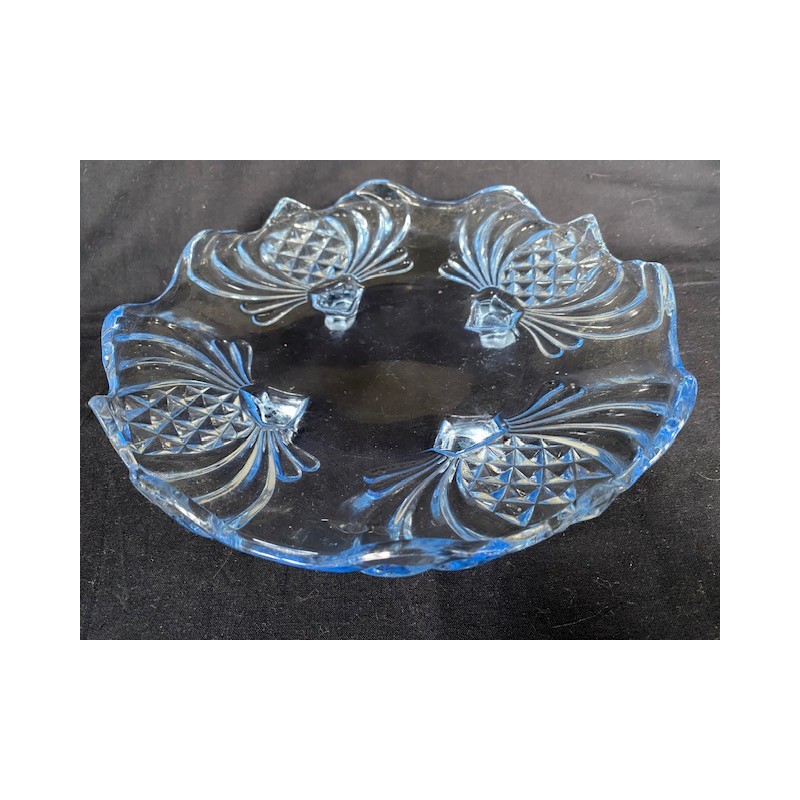 Fyns Glasværk - Blåt glasfad