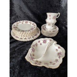 Kaffestel, Royal Albert Sweet Violets