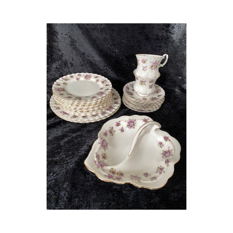 Kaffestel, Royal Albert Sweet Violets