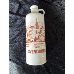 Porcelænsflaske - brun Svendborg