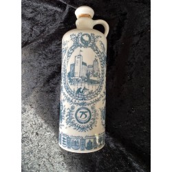 Porcelænsflaske, blå byvåben 75 år